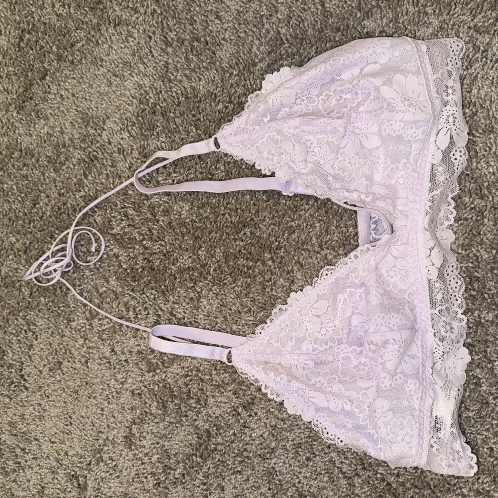 Victoria's Secret Light Lavender Lace Fabric